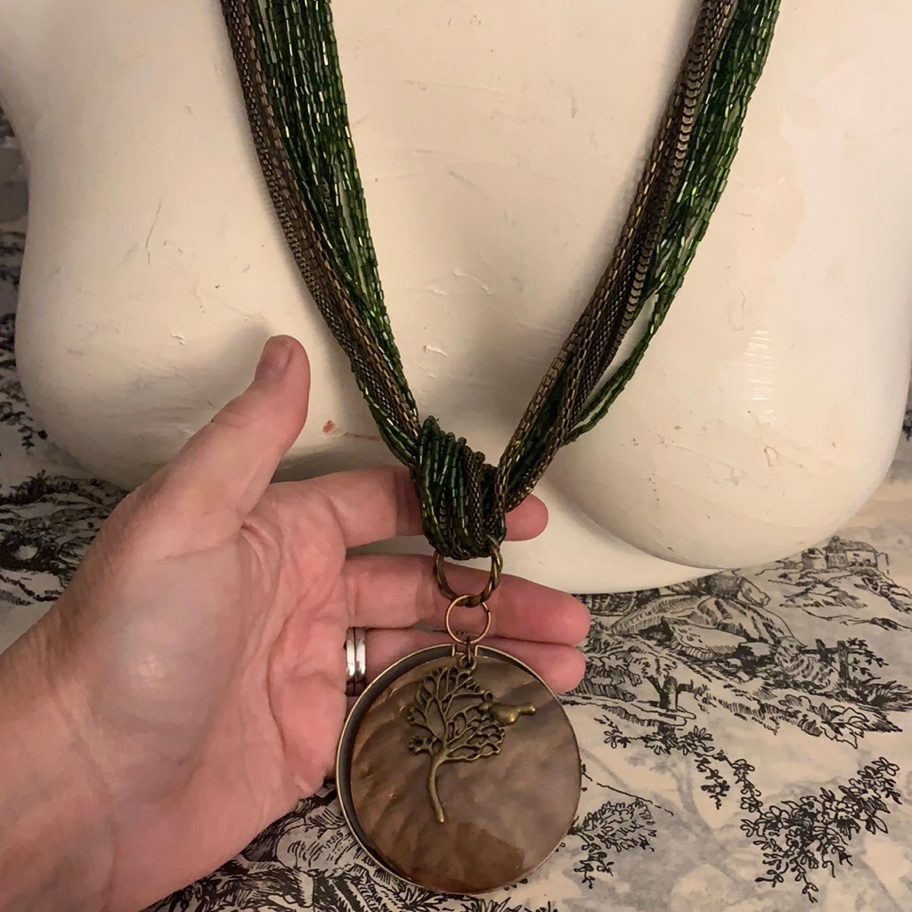 Nwt Erica Lyons Bugle BeadMop Necklace 19$